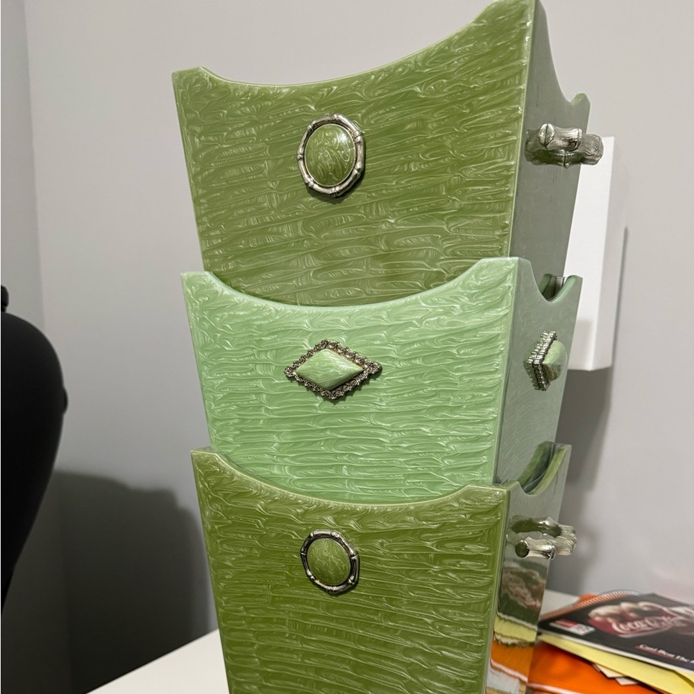 Elegant Green Bath Accessory Set